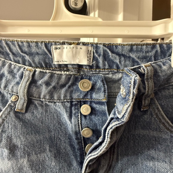 ASOS Light Blue Denim Button-Fly Jeans - Picture 2 of 4